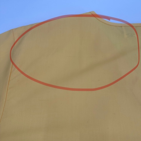 3/$15 DICKIES Scrub Top Adult SM Yellow Vneck Short Slv Uniform Workwear-stains - Picture 11 of 12